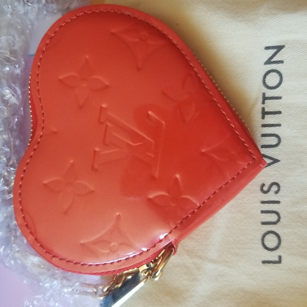 Authentic Louis Vuitton heart coin purse